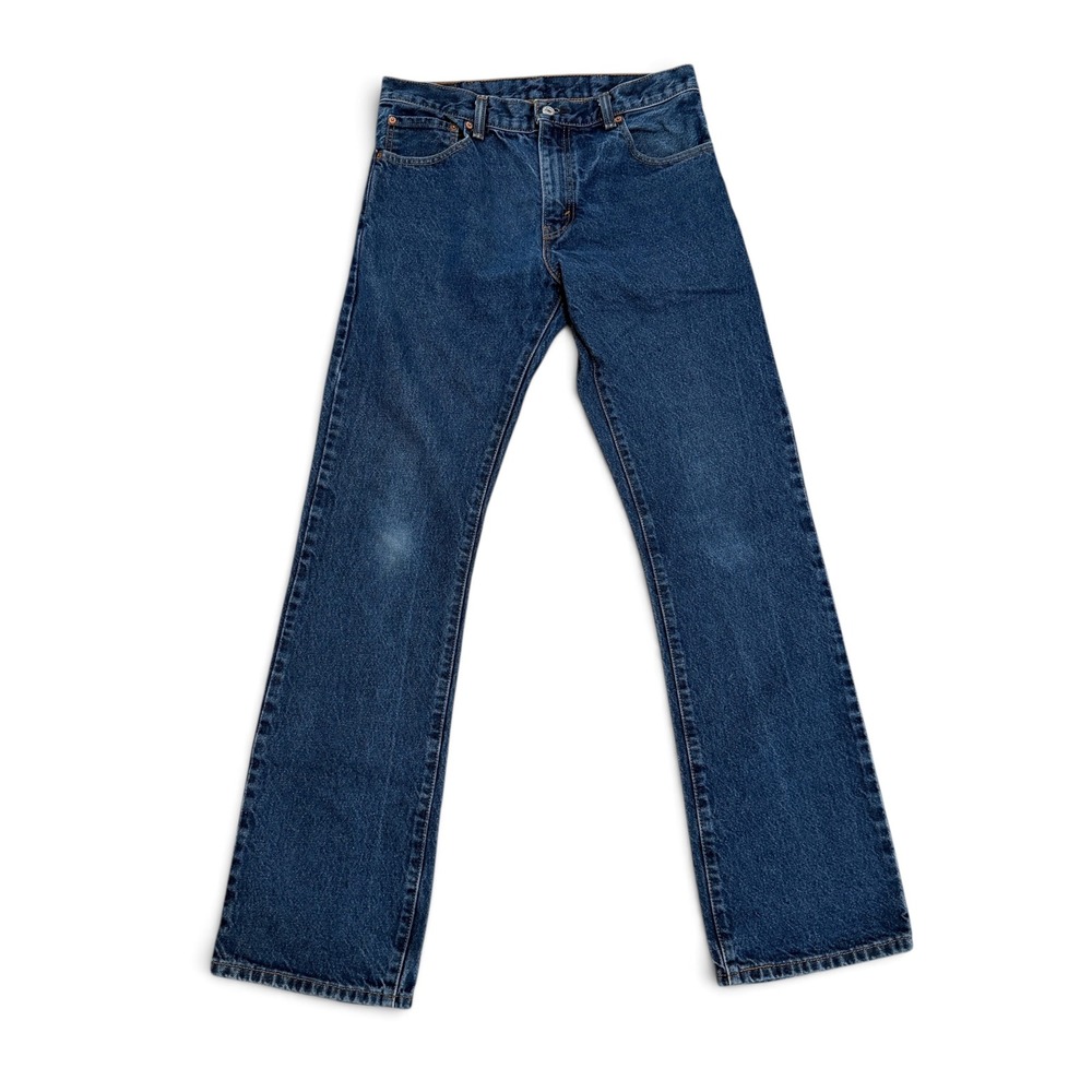 Levis 517 Mens Bootcut Jeans Blue Denim Medium Dark Wash 32x34 Vintage Look